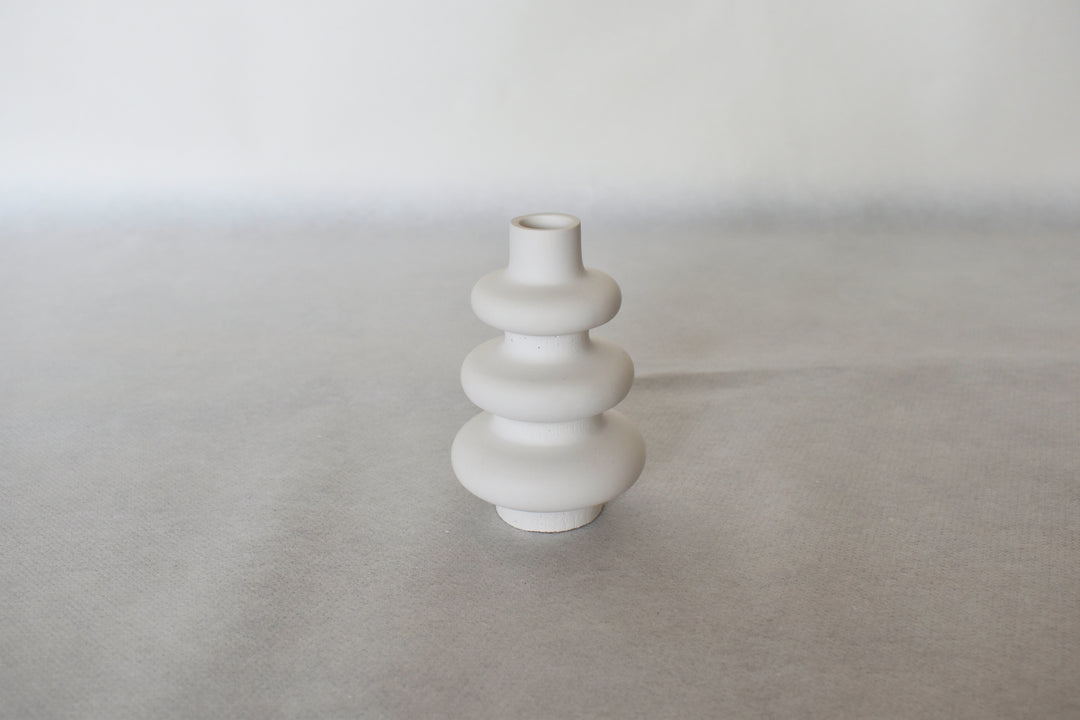 Trockenblumenvase aus Keramik "Donut Klein"