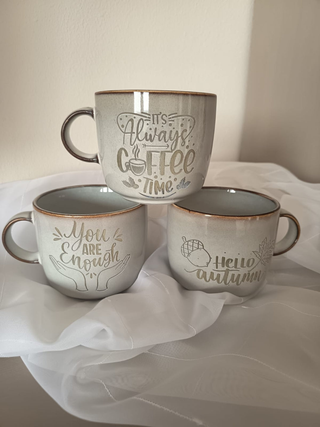 Keramiktasse personalisiert "You are Enough" Spülmaschinen geeignet