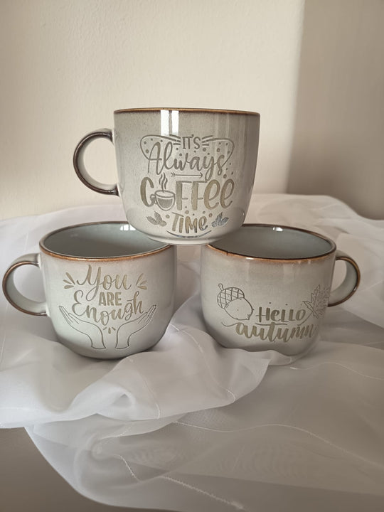 Keramiktasse personalisiert "You are Enough" Spülmaschinen geeignet