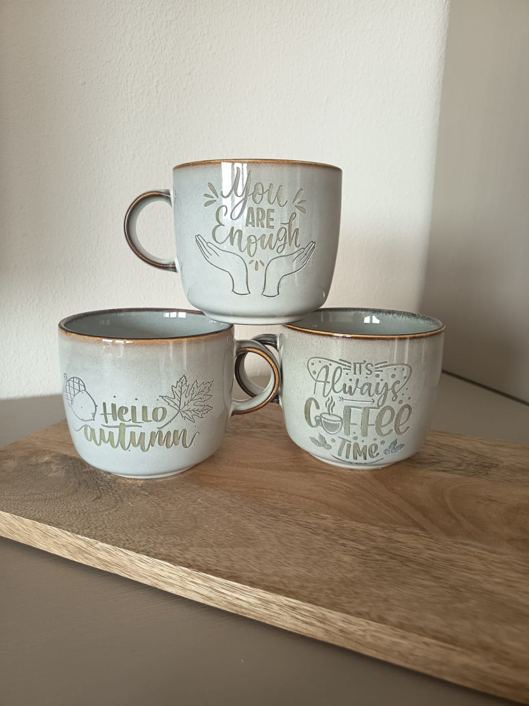 Keramiktasse personalisiert "You are Enough" Spülmaschinen geeignet