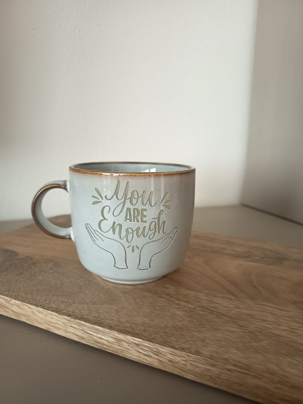 Keramiktasse personalisiert "You are Enough" Spülmaschinen geeignet